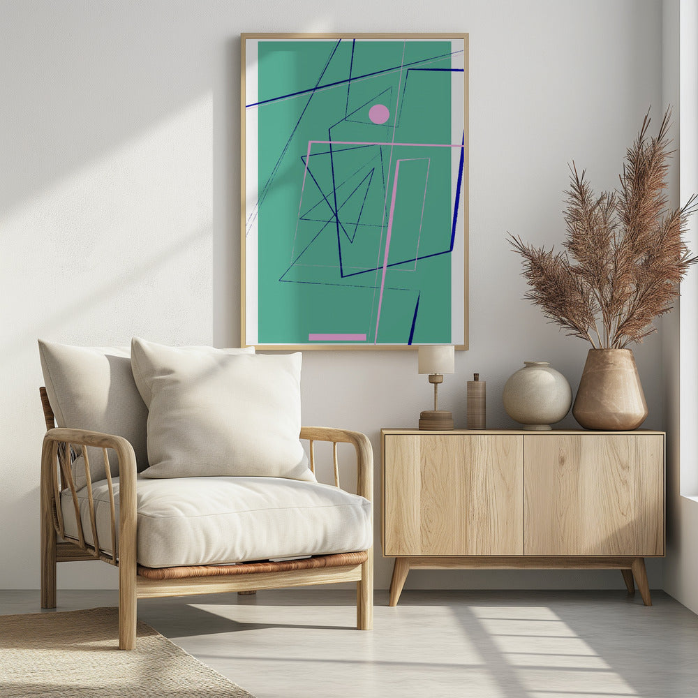 Angular Lines No24 Poster